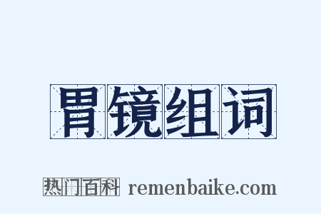 胃镜组词是什么意思的图片